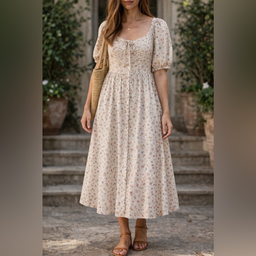 Doen Monceau Dress in Cottage Floral
